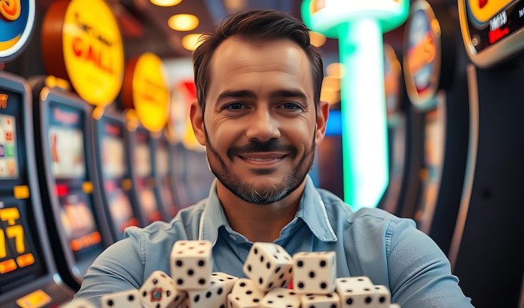 Dealer langsung mengeluarkan kartu pembuka dalam permainan Andar Bahar di meja live casino oltoto